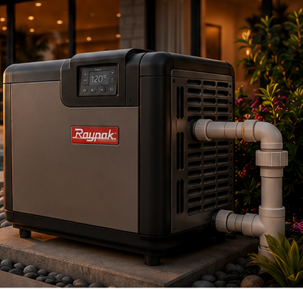 Pool heater gas line installation